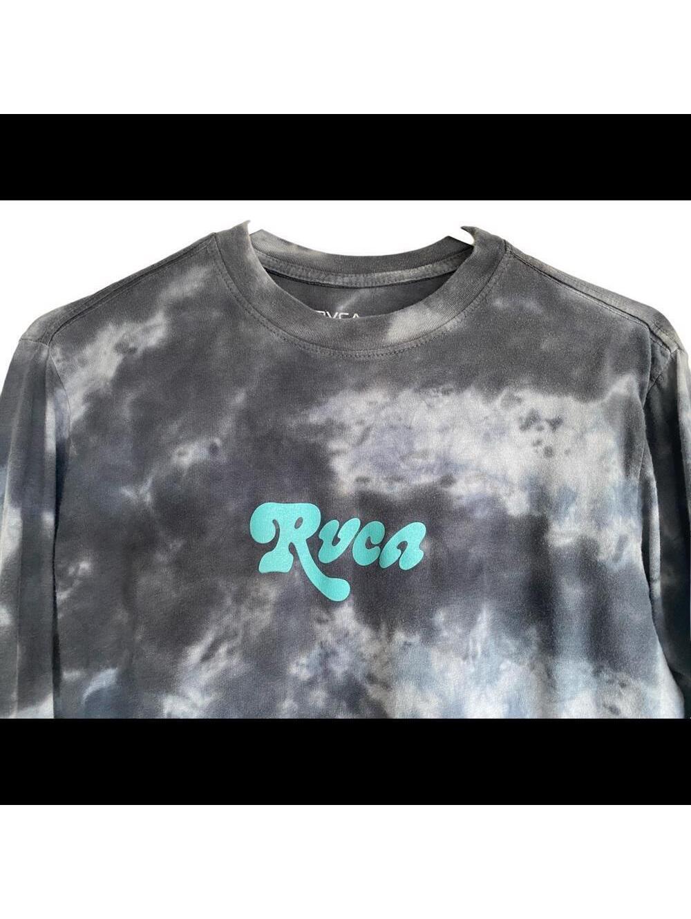 RVCA Tie Dye Surf Skate Long Sleeve Shirt Men S Small - Picture 4 of 6